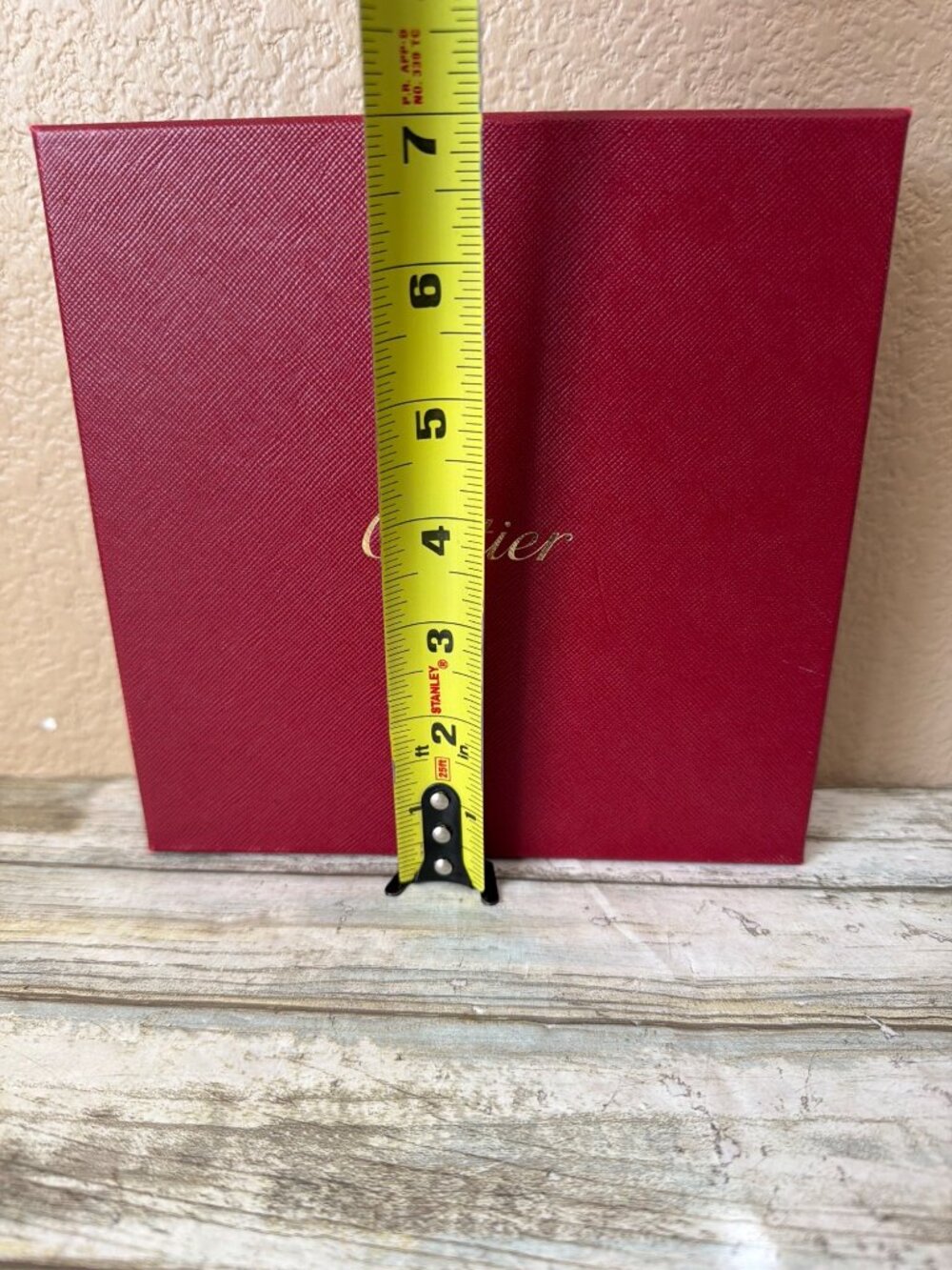 Set of 3 Cartier Red Presentation Jewelry Boxes Gold Logo - Empty - Picture 15 of 16